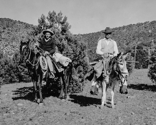 "Sonny" & Ross Bacon ~ Gila Wilderness, New Mexico circa 1932