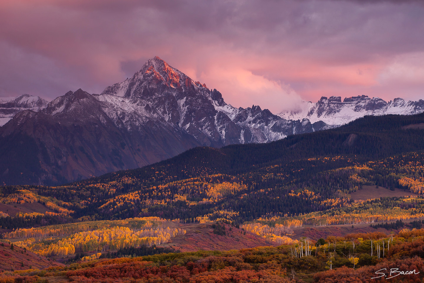 Last Light on Mount Sneffels