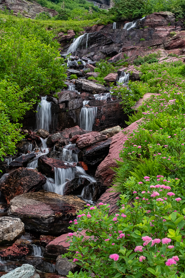 Cascade along Grinnell Glacier Trail