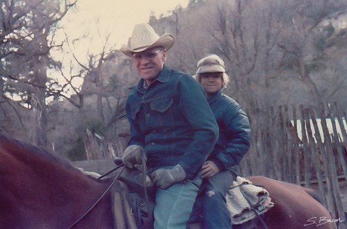 Me with my Grandpa Bacon ~ Gila Wilderness, New Mexico circa 1975