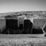 Newgrange Entrance Passage and Standing Stones - Brú na Bóinne UNESCO World Heritage Site, County Meath, Ireland
