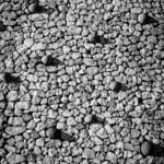 Newgrange Quartz and Cobblestone Facade Detail - Brú na Bóinne UNESCO World Heritage Site, County Meath, Ireland